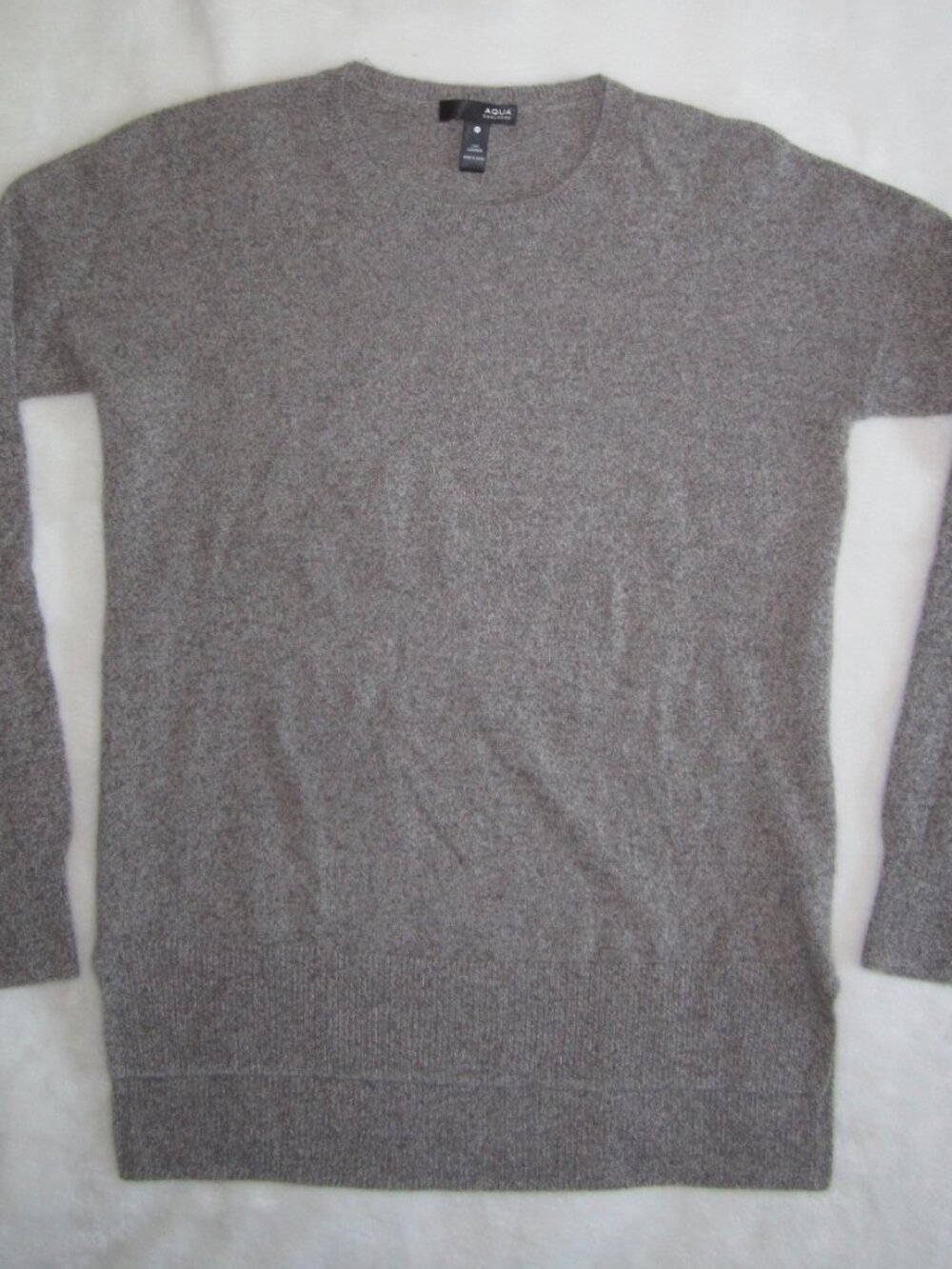 AQUA CASHMERE Bloomingdale's 100% Cashmere Tunic Sweater Slim Fit Women's Medium